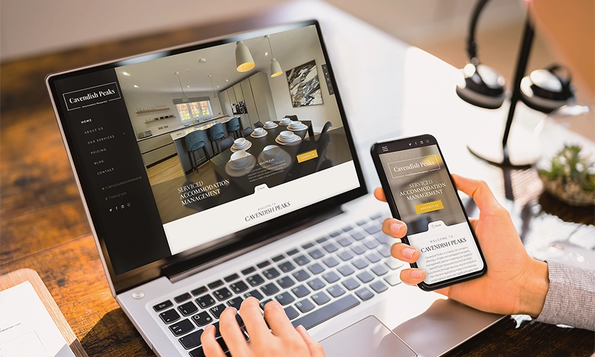 cavendishpeaks website design