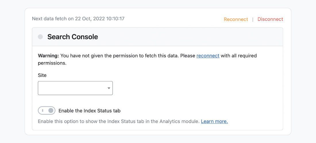 Search Console Screenshot