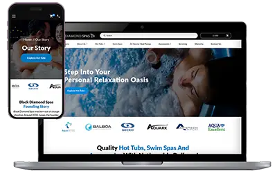 Black Diamond Spas on different devices