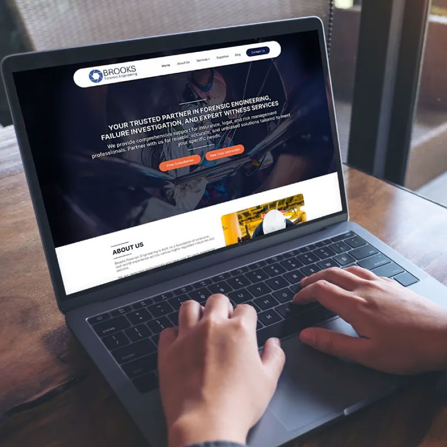 Brooks website homepage on different devices