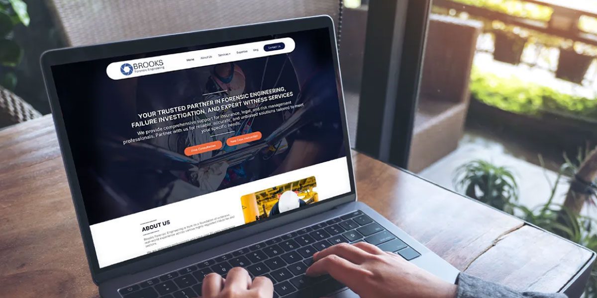 Brooks website homepage on different devices