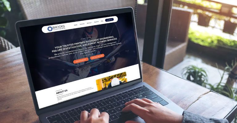 Brooks website homepage on different devices